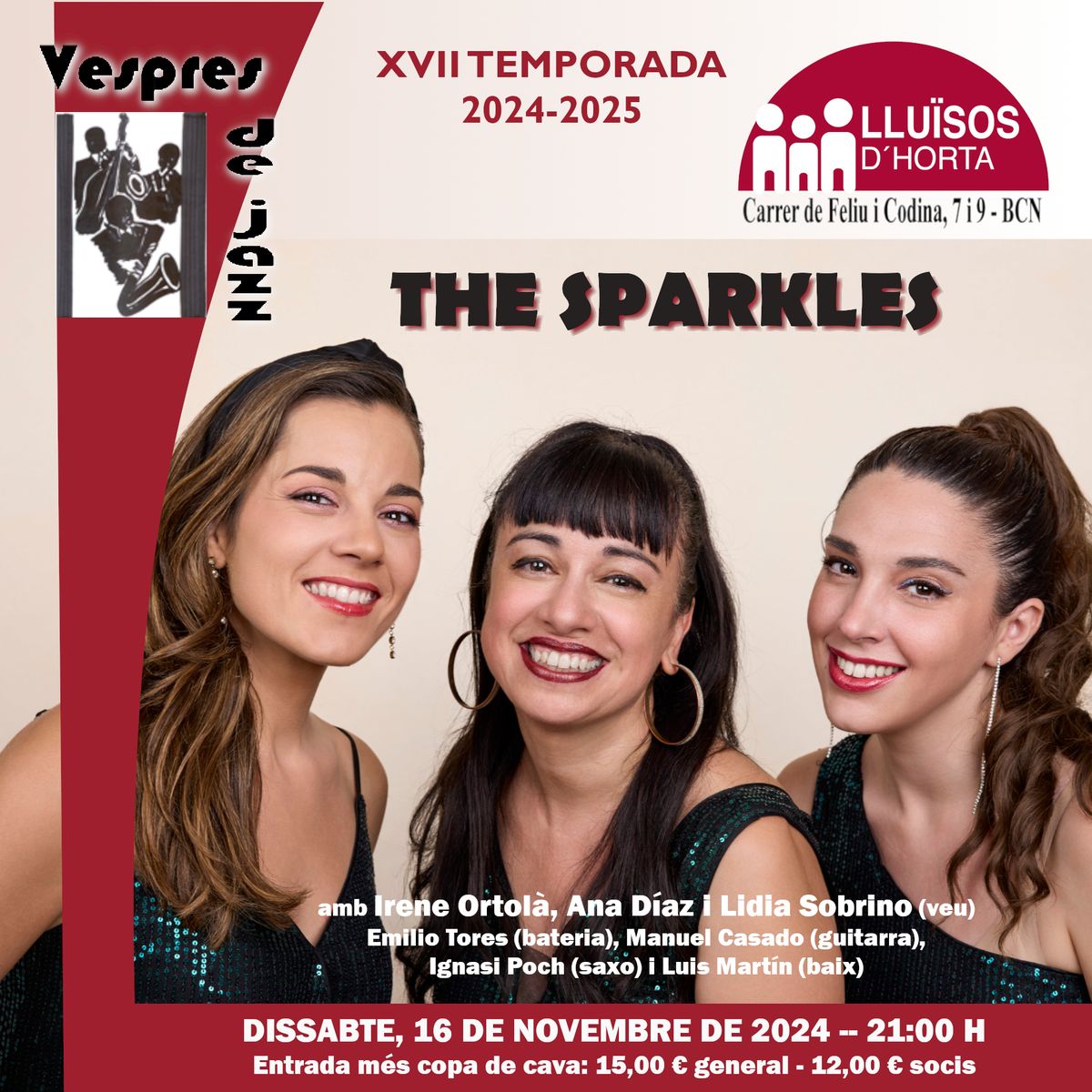 THE SPARKLES EN CONCIERTO EN BARCELONA