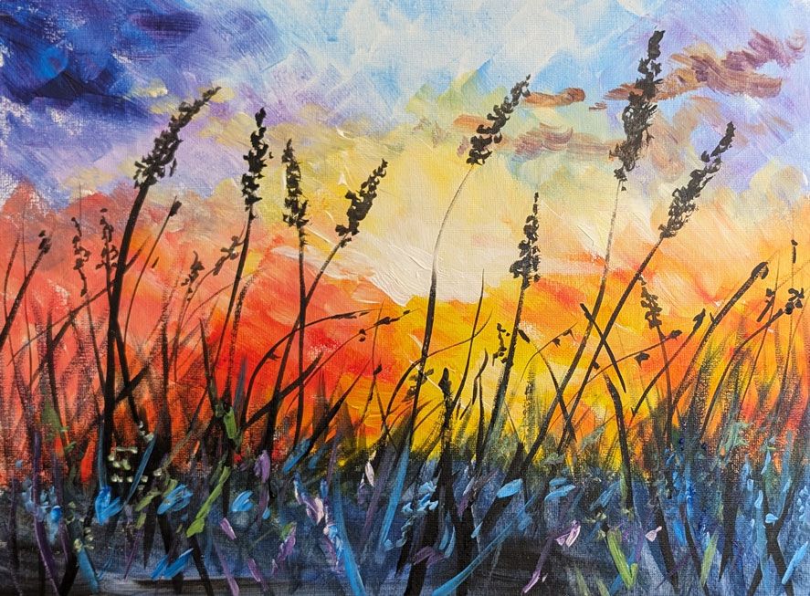 MORECAMBE Paint Party - Wildflower Sunrise