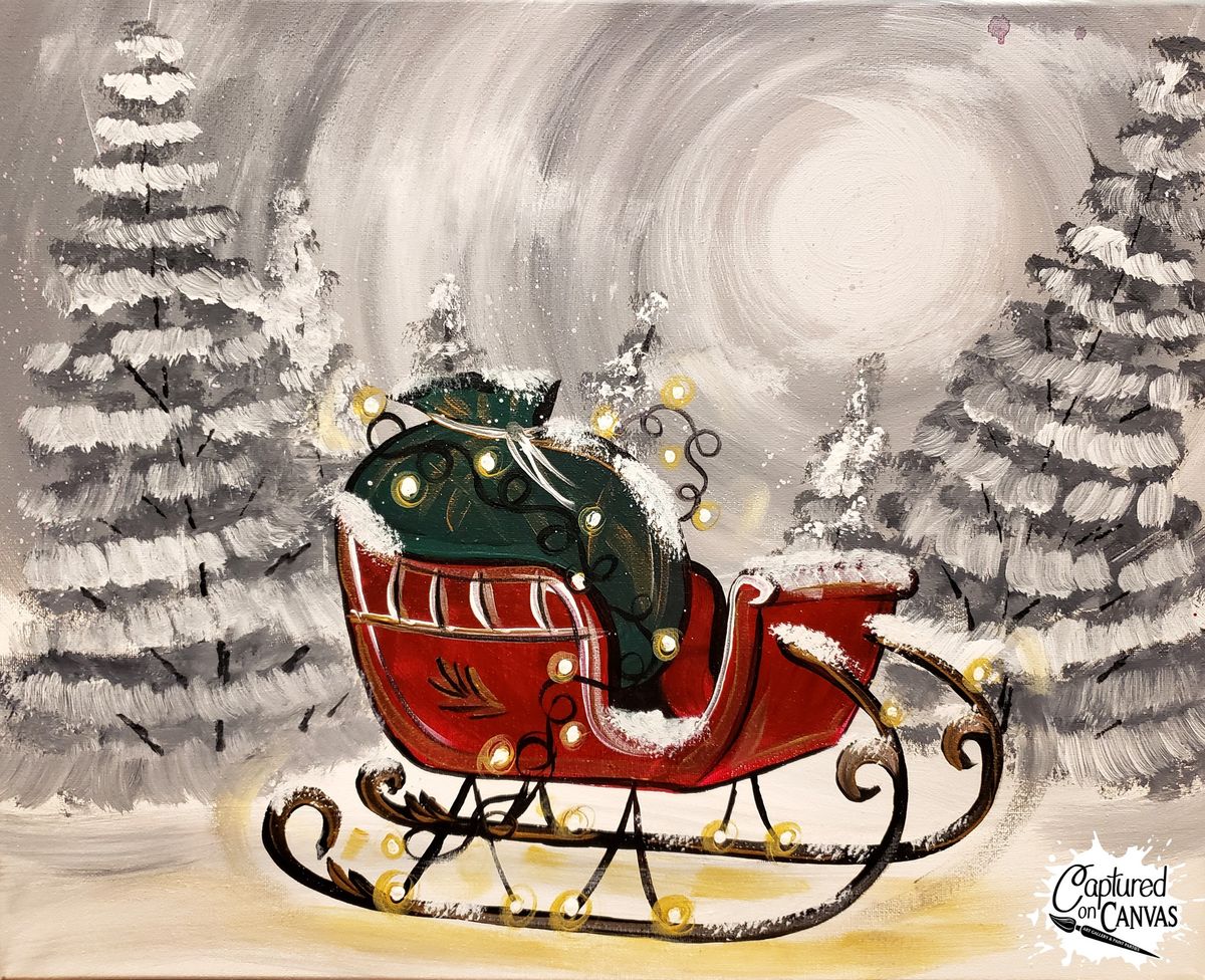 Santa's Sleigh Paint Party!