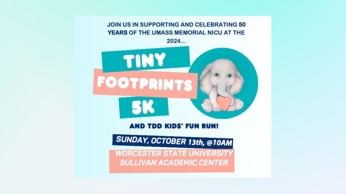 2024 Tiny Footprints 5K, Walk and TDD Kids Fun Run