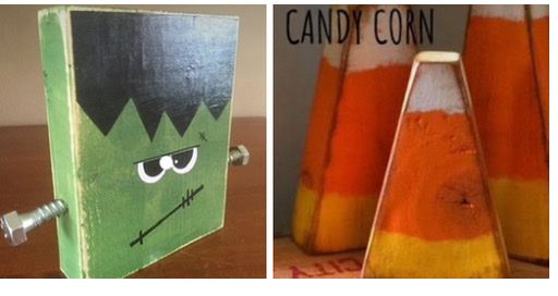 Make & Take Monday - Halloween Spirit (Frankenstein & Candy Corn)