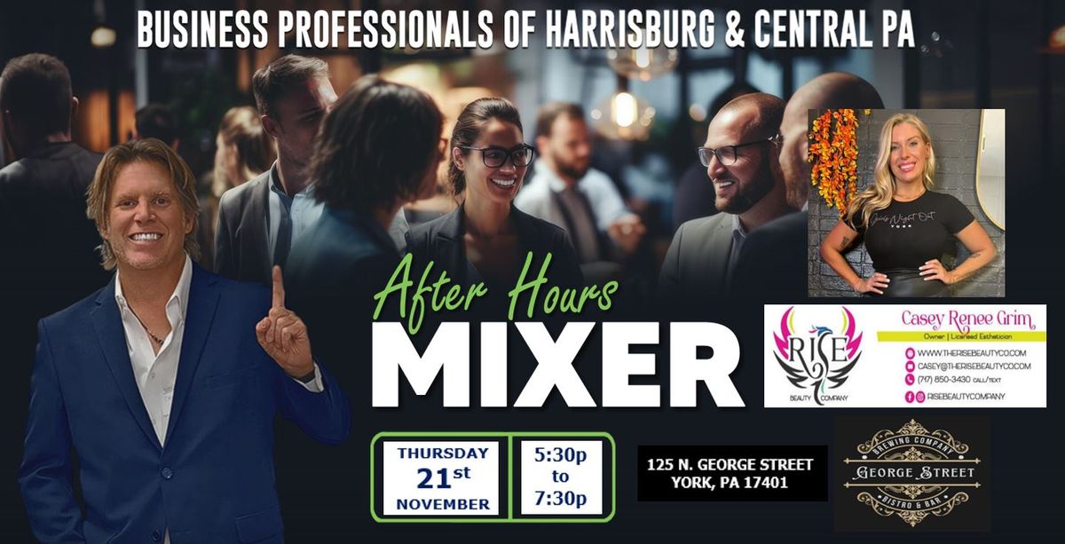 "Business Professionals of Central PA" NOVEMBER AfterHours with David Bruno & Casey Renee Grim  