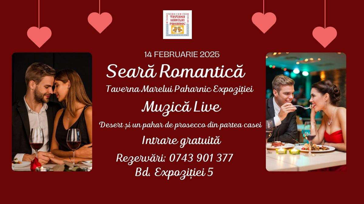 Sear\u0103 Romantic\u0103 cu Muzic\u0103 LIVE de Valentine's Day