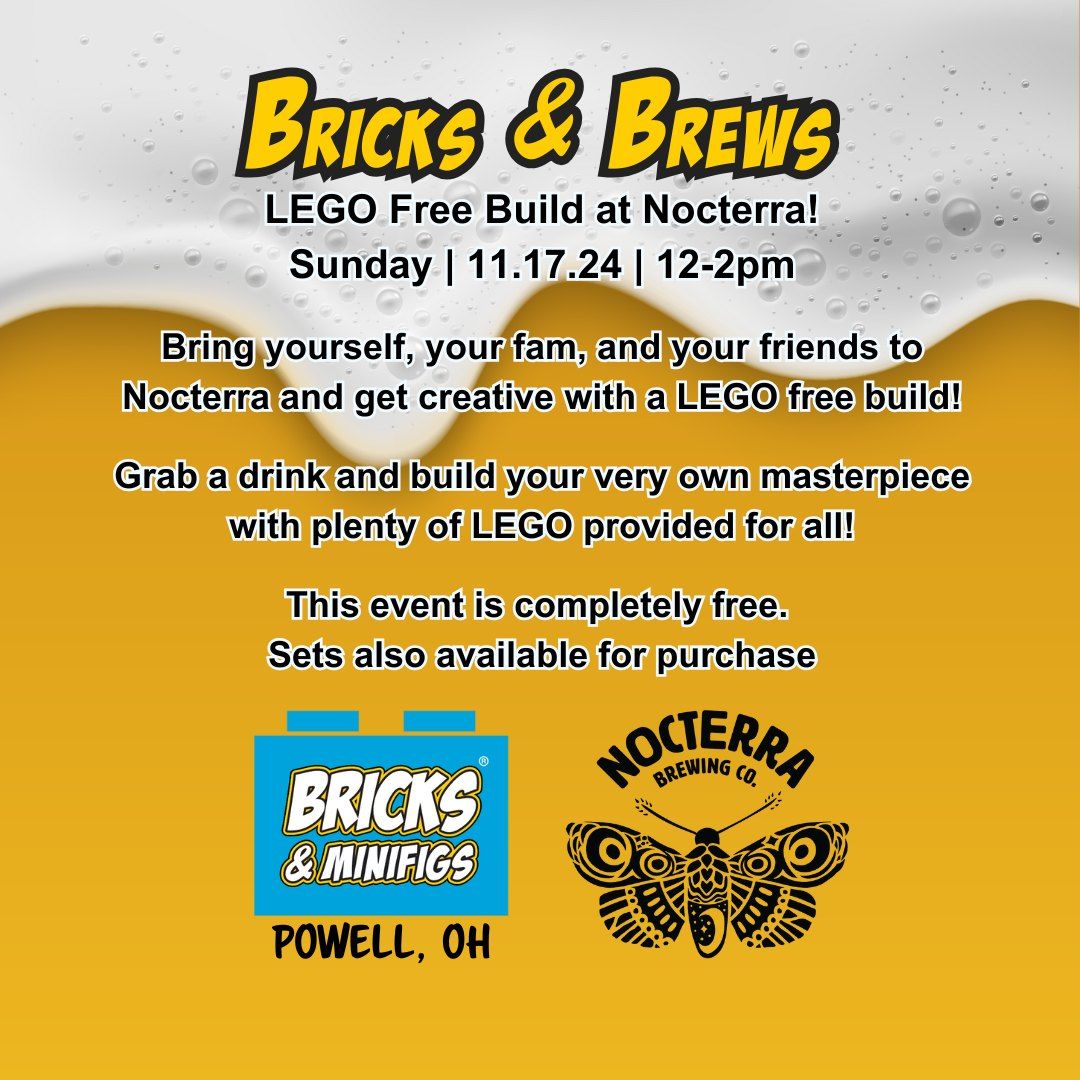 LEGO Bricks & Craft Brews at Nocterra!