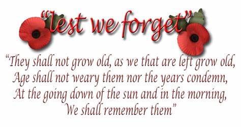 REMEMERANCE SUNDAY..... WE WILL REMEMBER THEM \ud83c\udf38