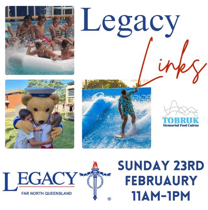 Legacy Links FREE Family Fun Day - Tobruk Memorial Pool