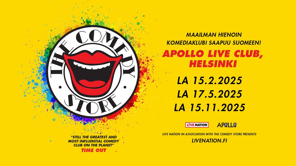 The Comedy Store (UK), Apollo Live Club, Helsinki 17.5.2025