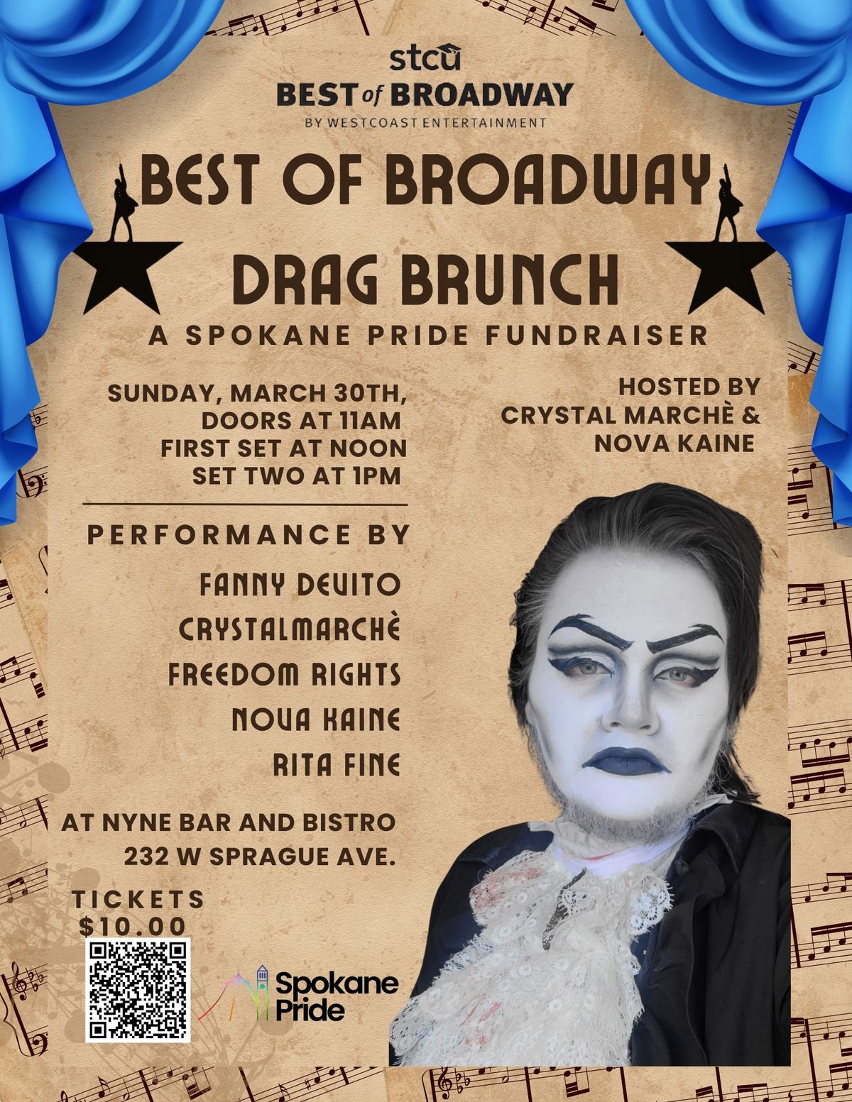 Broadway Drag Brunch, Presented by 'Best of Broadway' and 'Spokane Pride'