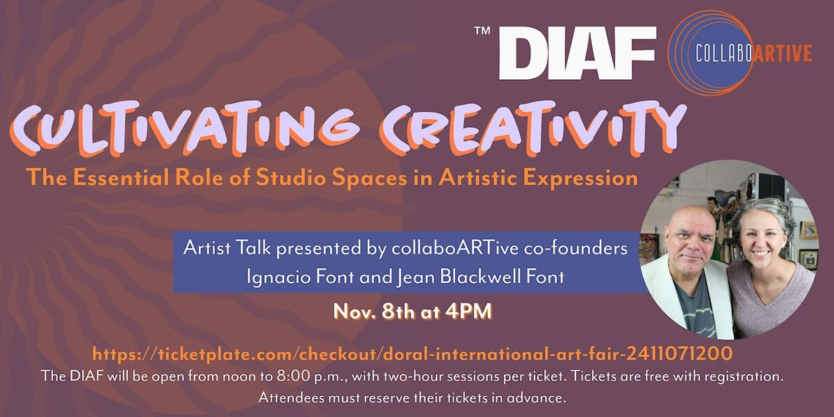 Cultivating Creativity - Artist Talk at DIAF