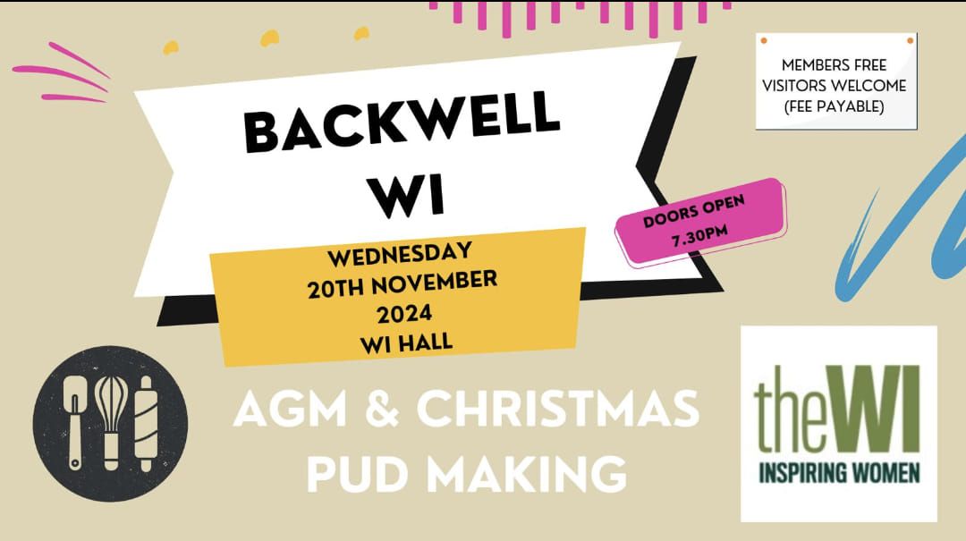 Backwell WI November Meeting - AGM and Xmas Puds! 