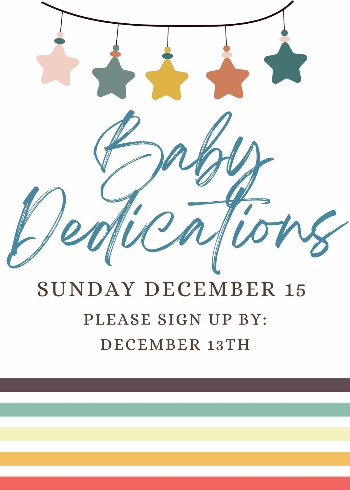 Baby Dedication Sunday 