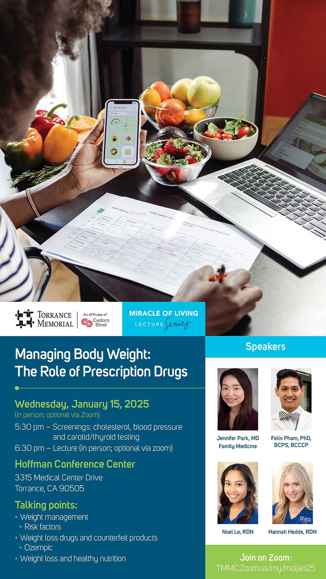 Free Health Lecture: Managing Body Weight: The Role of Prescription Drugs