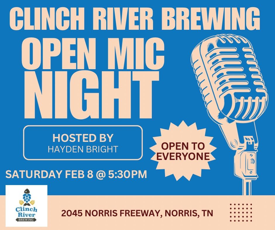 Open Mic Night @ Clinch River Brewing