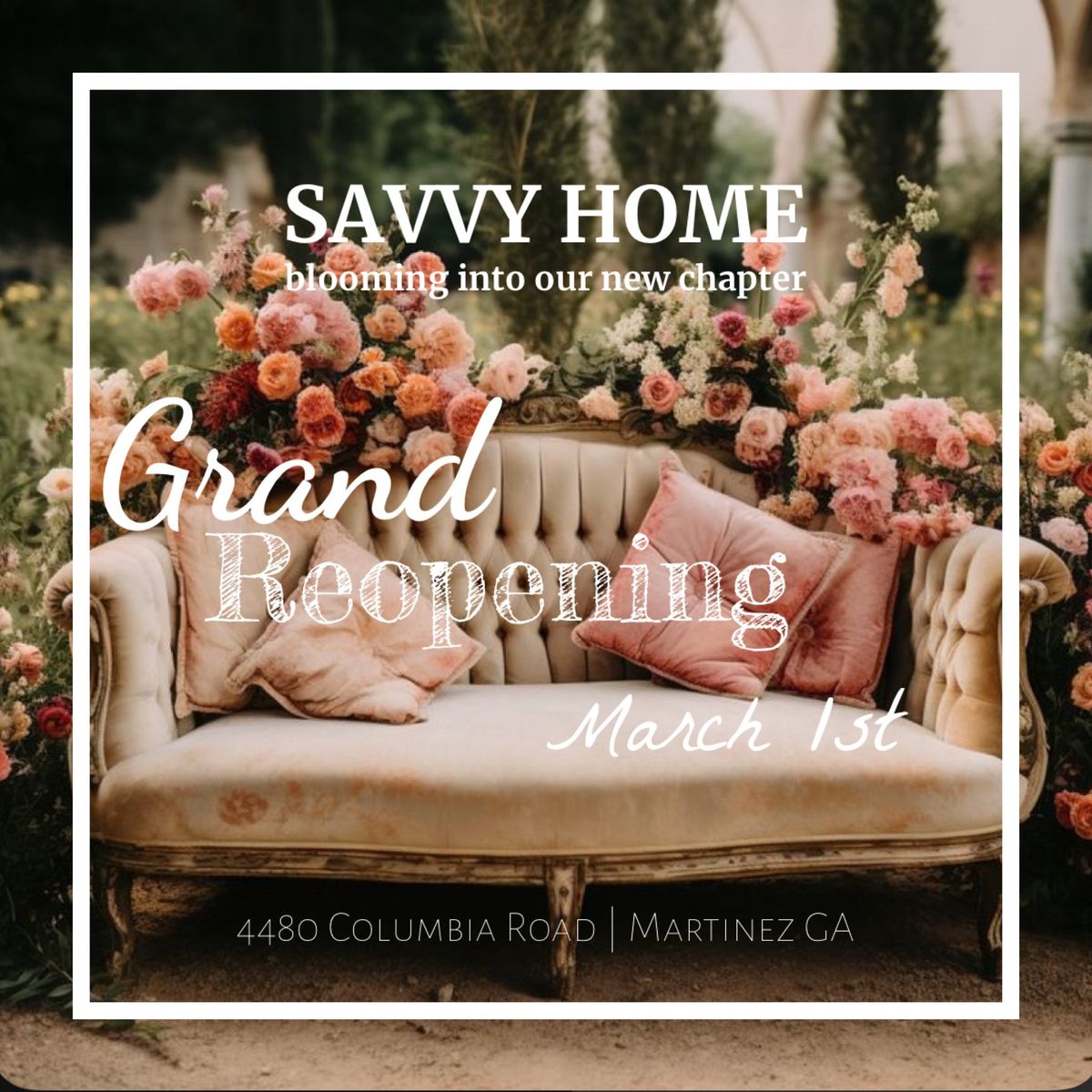 Savvy Home- Augusta: Grand Reopening