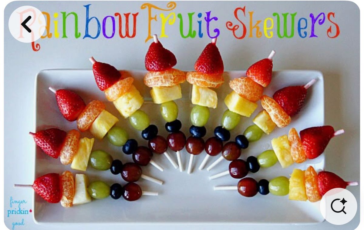 Rainbow Fruit Kabobs