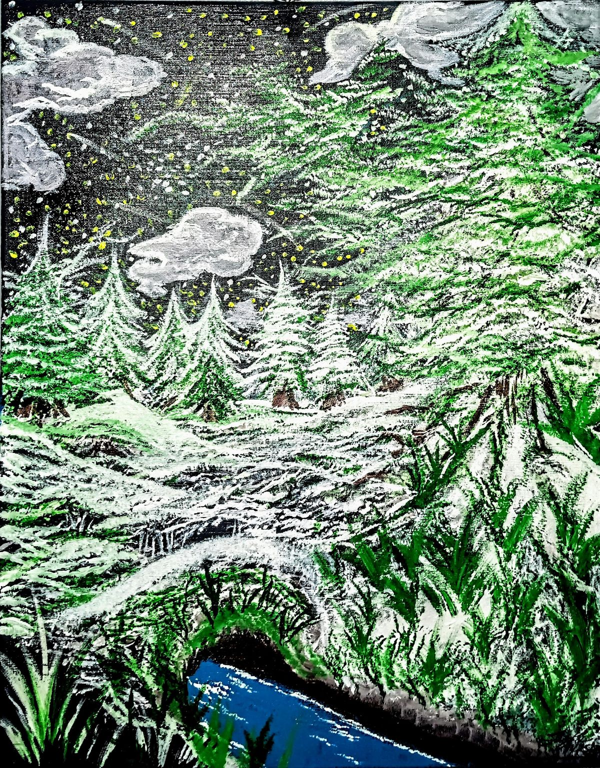 GOLDEN CHRISTMAS SMOKE & PAINT