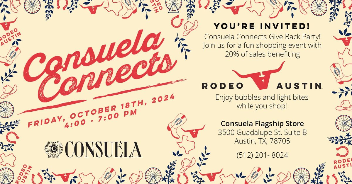 Rodeo Austin x Consuela Connects Give Back Party