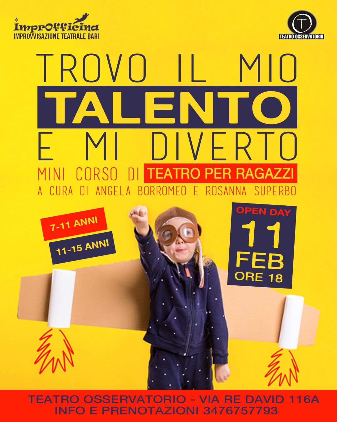 Mini corso di teatro per ragazzi - OPEN DAY