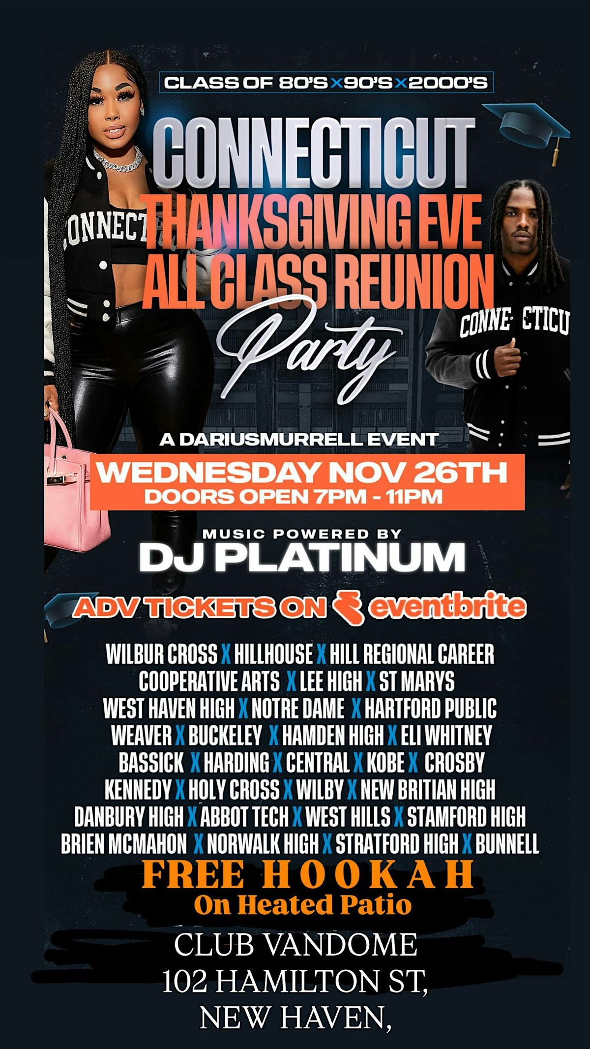 Connecticut All Class Reunion Party Thanksgiving Eve