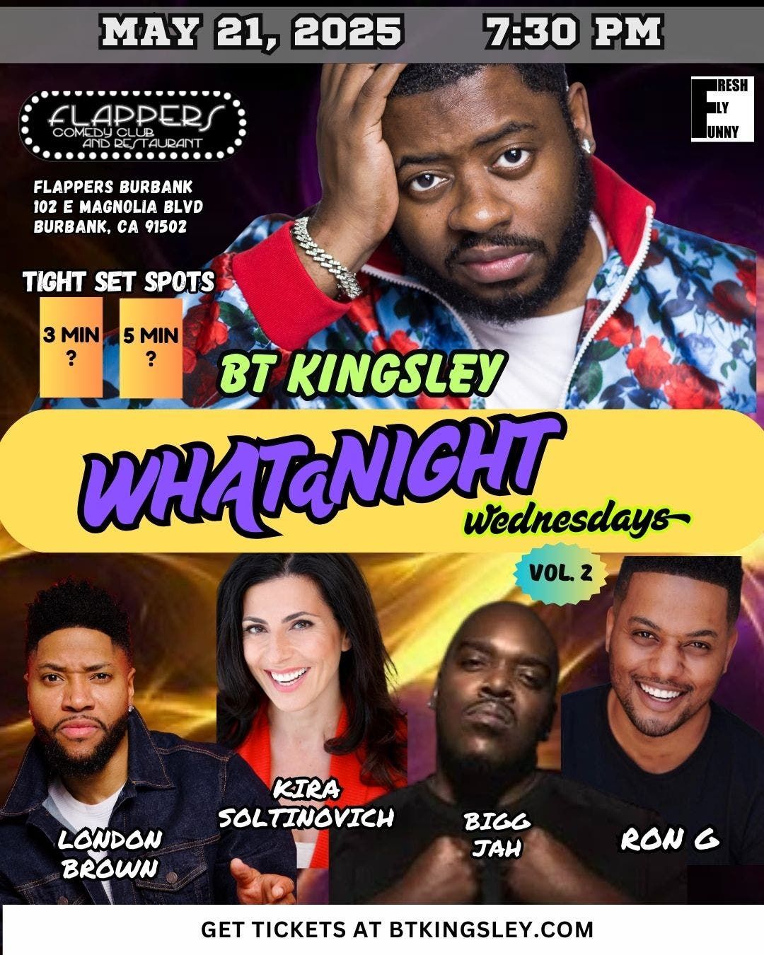 BT Kingsley - Comedian at Oxnard Levity Live