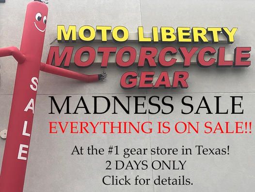 Huge SALE on Motocycle Gear - MADNESS SALE! 