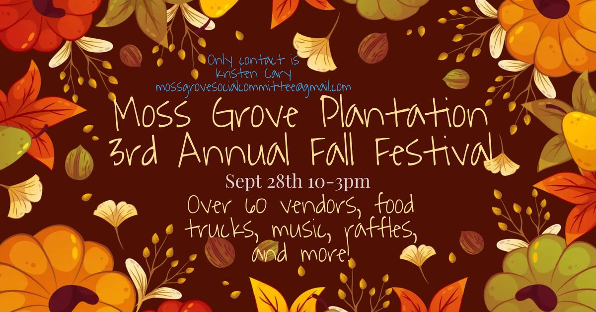 Moss Grove Plantation Fall Festival