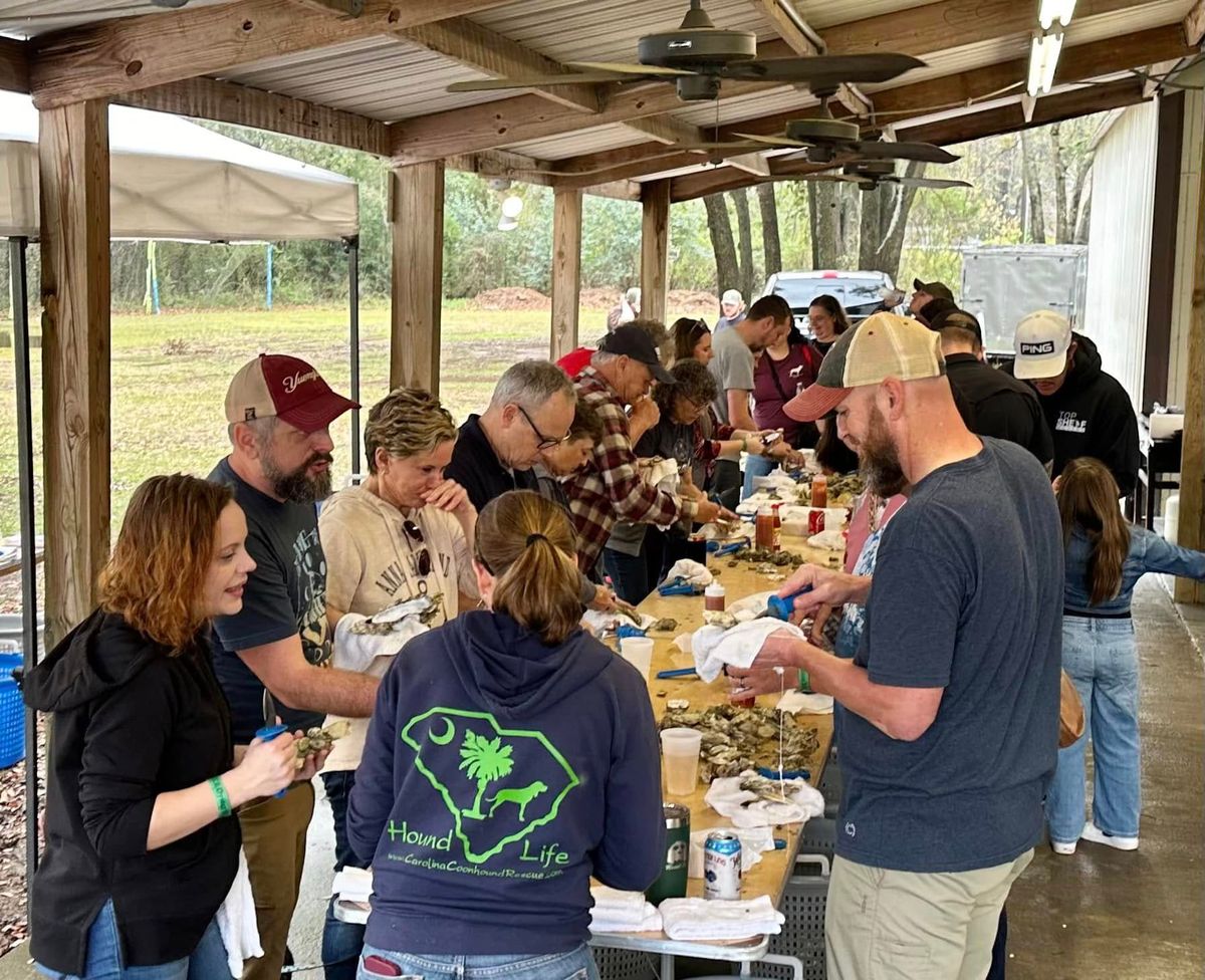 12th Annual Oyster Roast and Silent Auction to support Carolina Coonhound Rescue