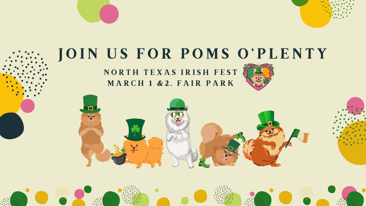 Join us for Poms O'Plenty at North Texas Irish Fest!!