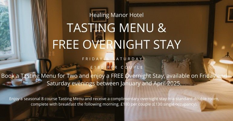 Tasting Menu and Free Overnight Stay