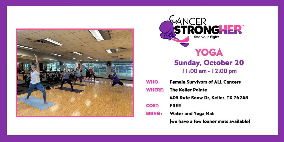 Cancer StrongHER Yoga \u2014 October 20, 2024