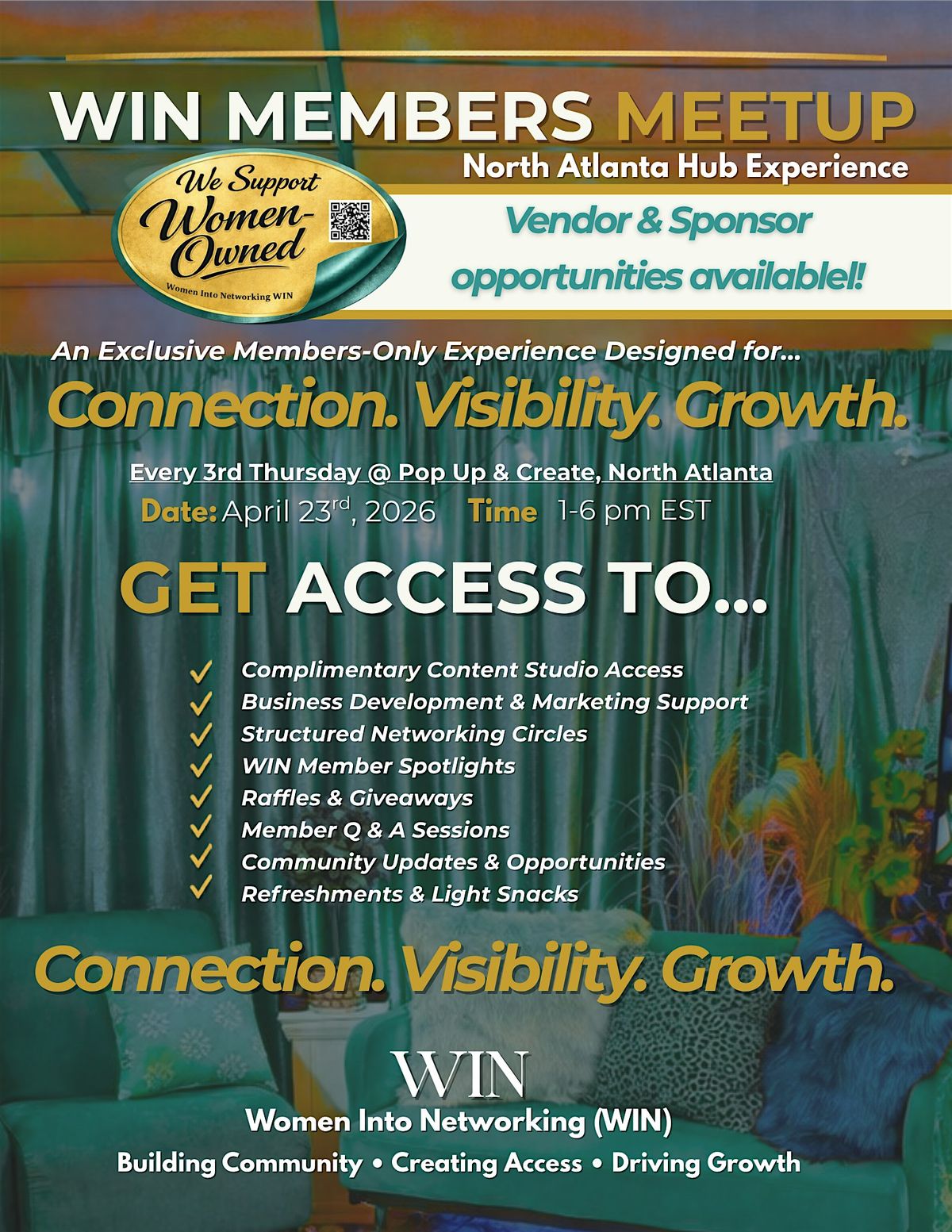 CONTENT + COMMMUNITY (WIN MEMBERS MEETUP)