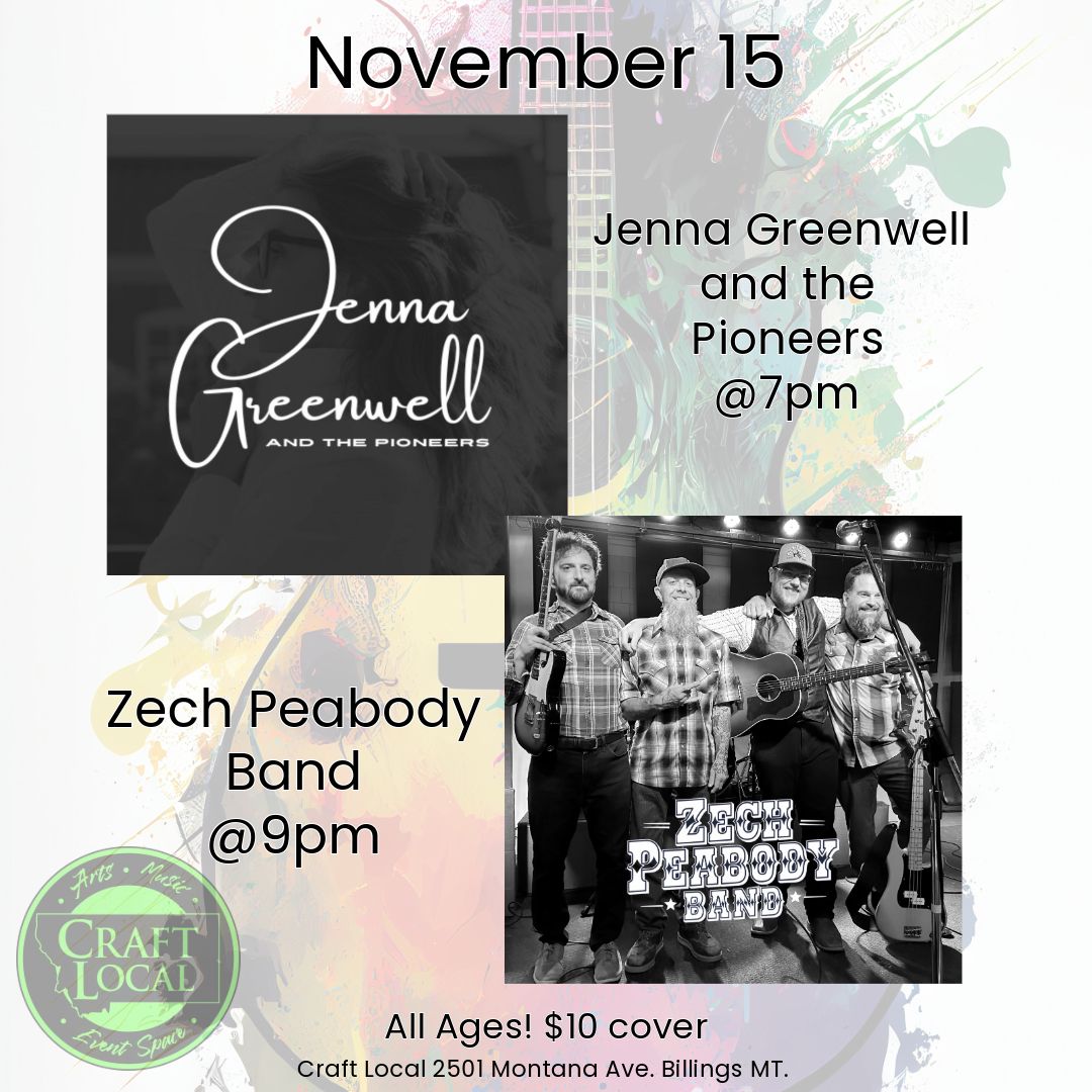 Jenna Greenwell and the Pioneers with Zech Peabody Band at Craft Local