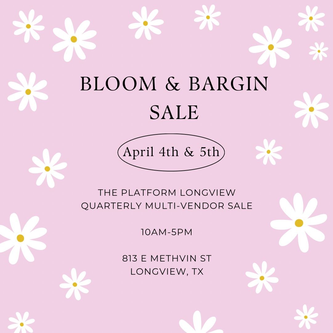 Bloom & Bargain Sale