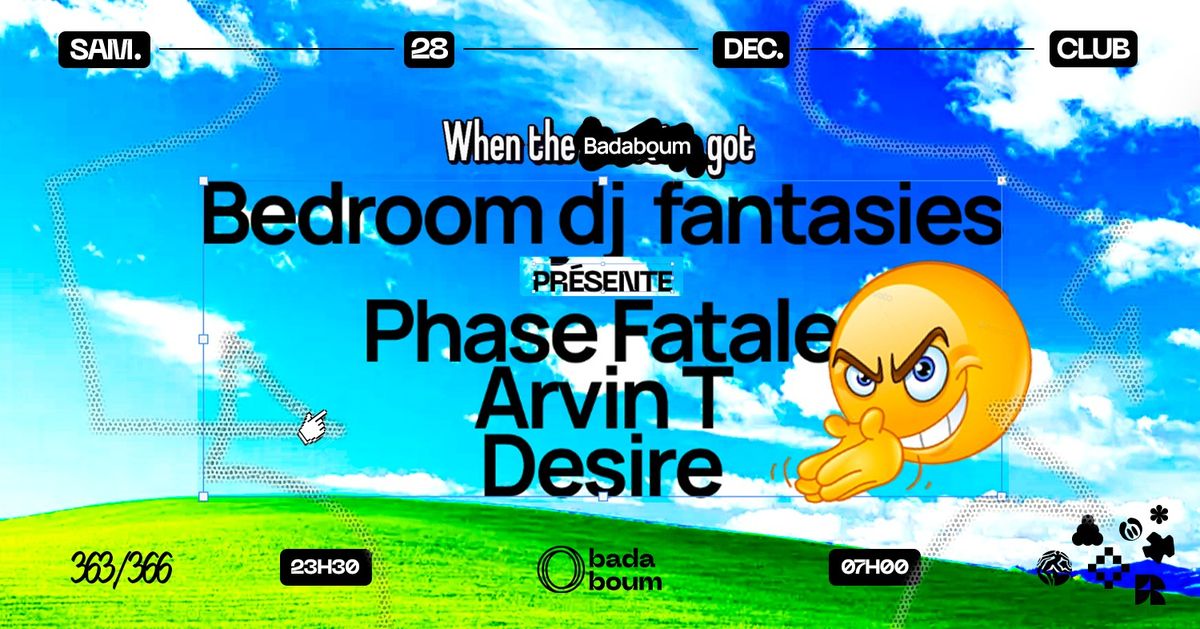 Club \u2014 bedroomdjfantasies pr\u00e9sente Phase Fatale (+) Arvin T (+) Desire