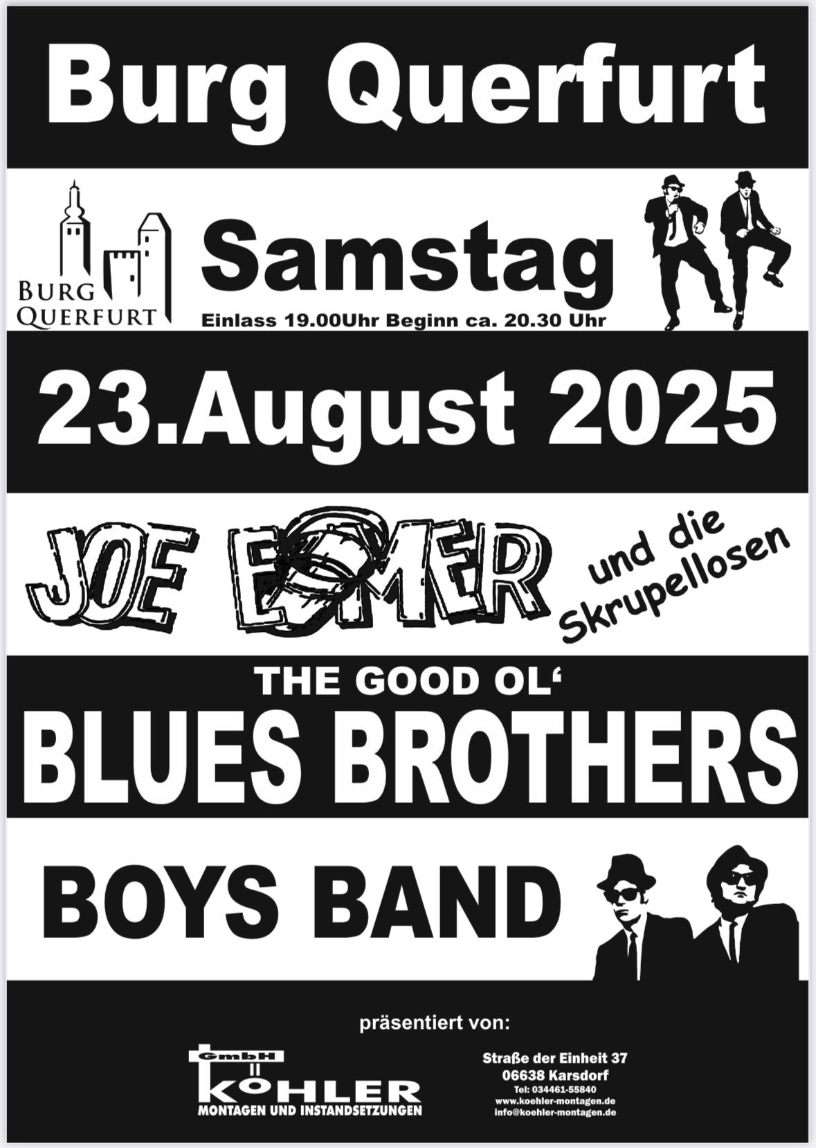 Burg Querfurt  Blues Brothers Joe Eimer