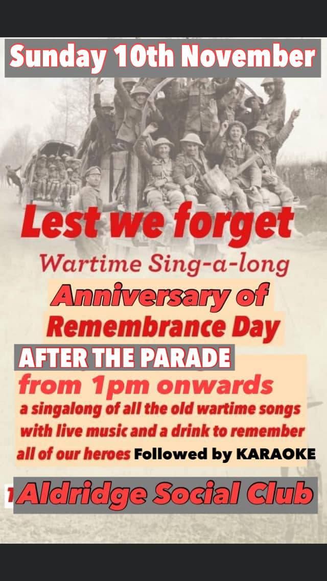 Rememberance Sing Along with Dave Devereux