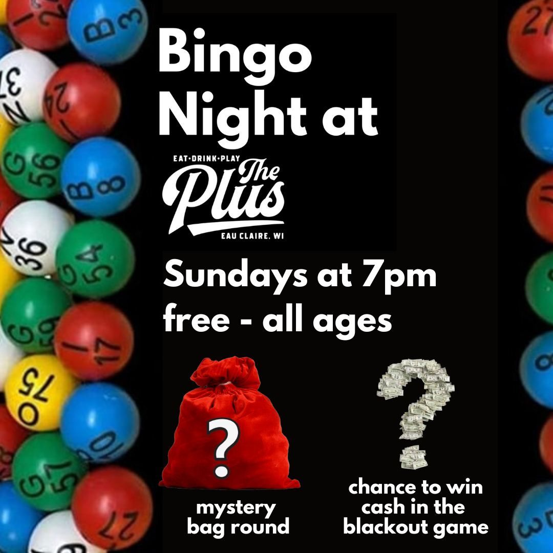 Bingo Night at The Plus!