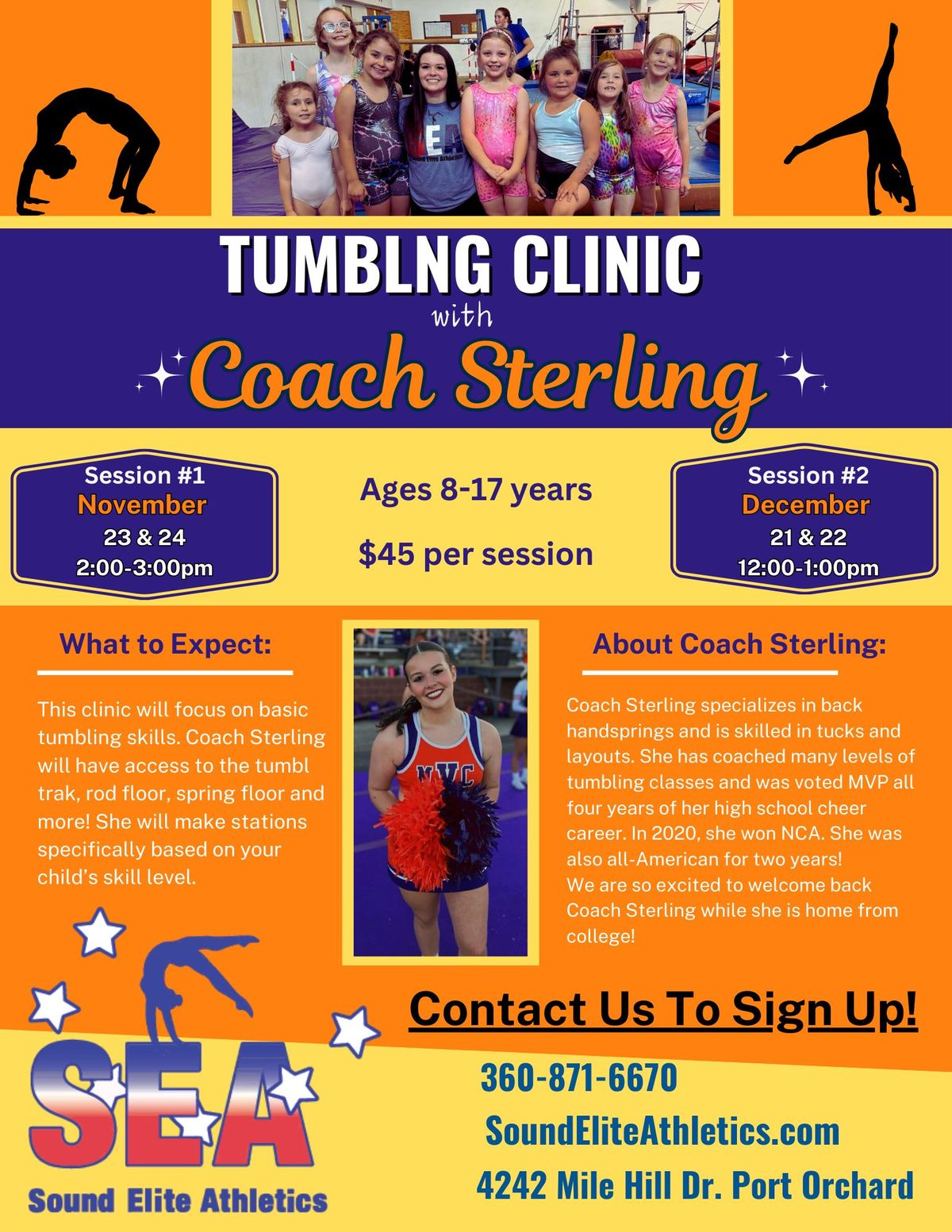 December Tumbling with Coach Sterling