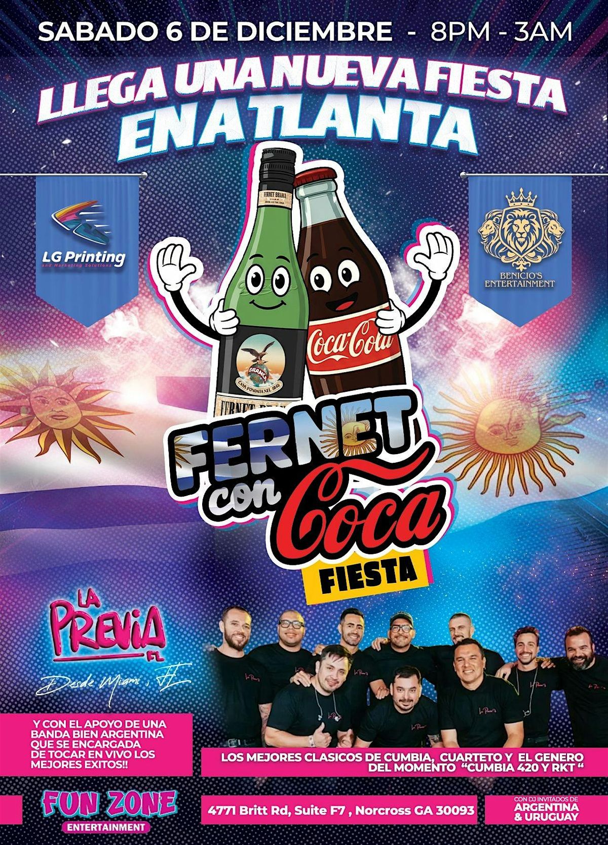 Fernet con COCA Fiesta