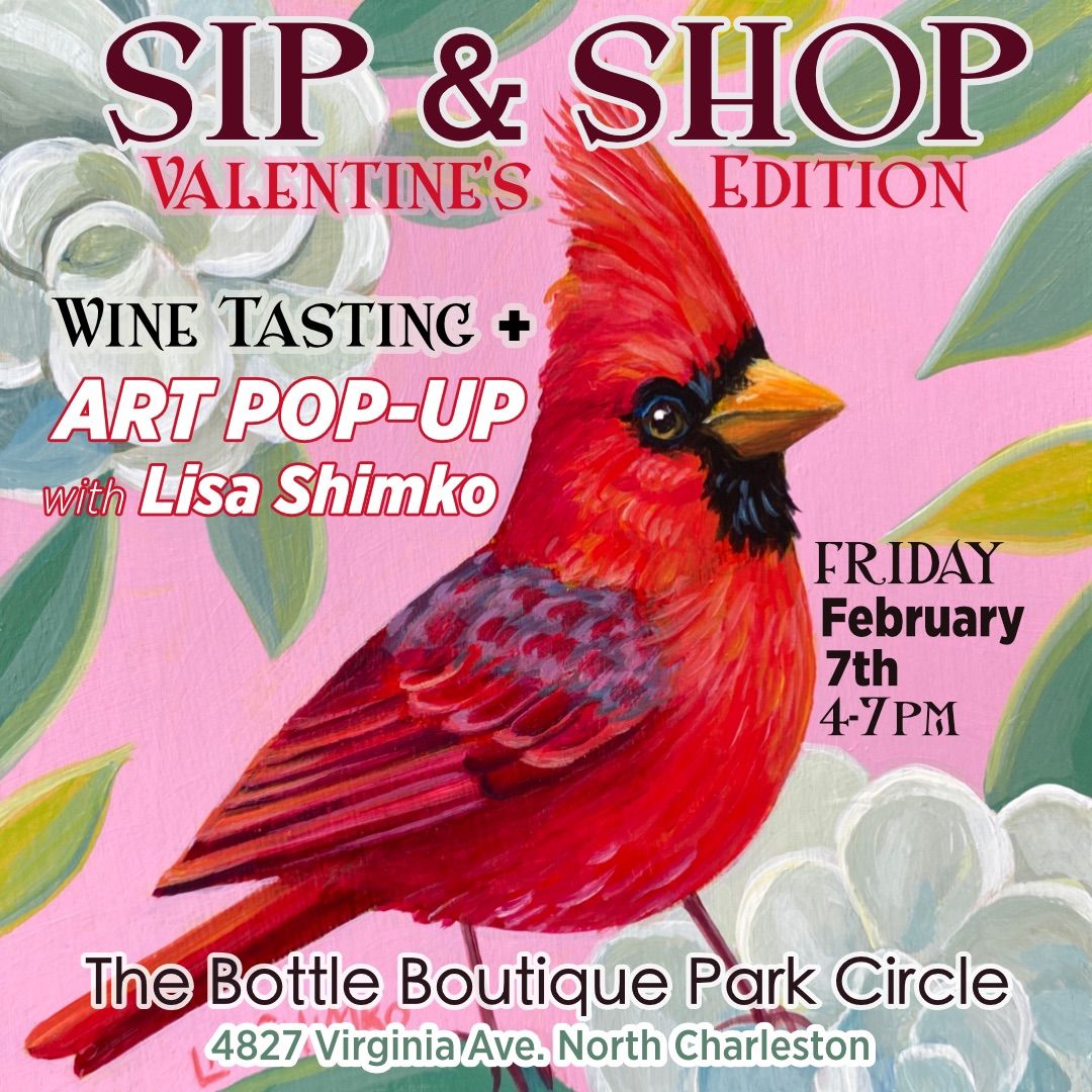 Valentine\u2019s Sip & Shop w\/ Artist Lisa Shimko 