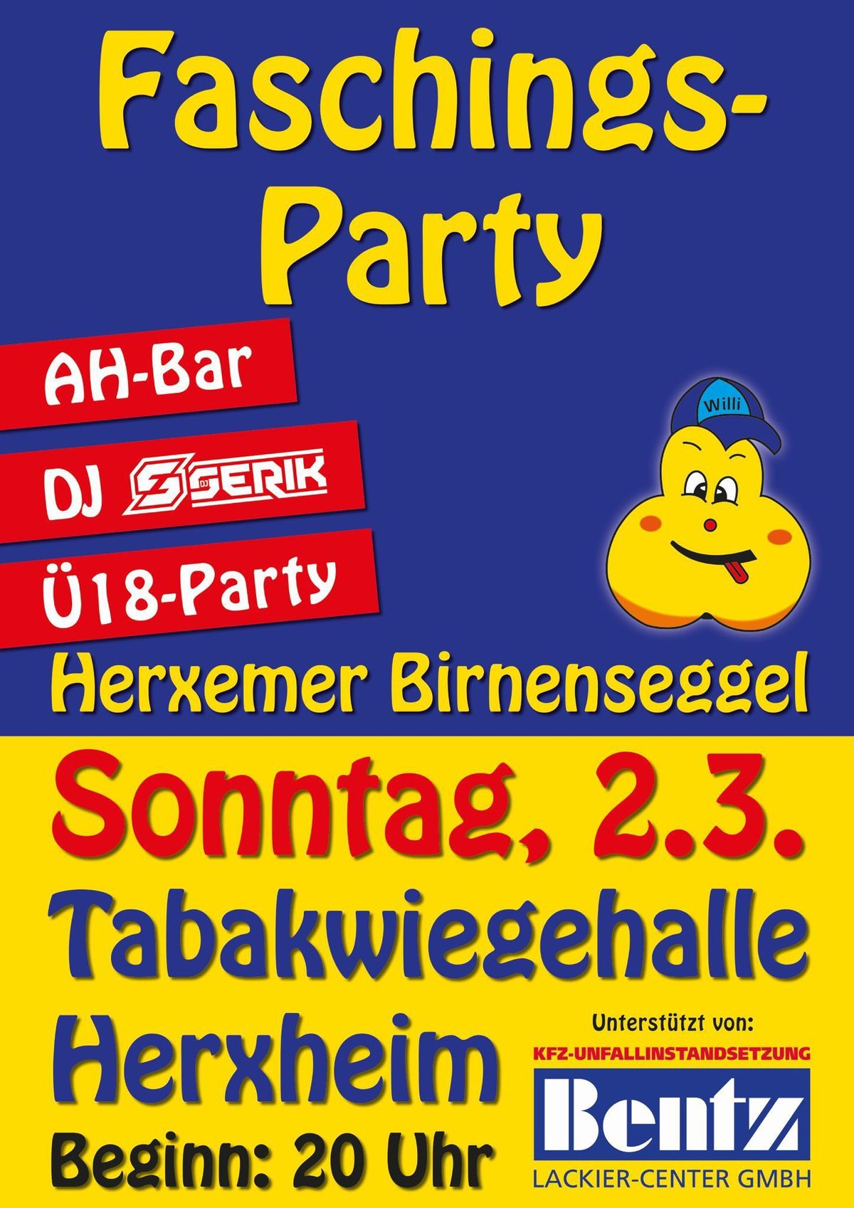 Faschingsparty der Birnenseggel in Herxheim