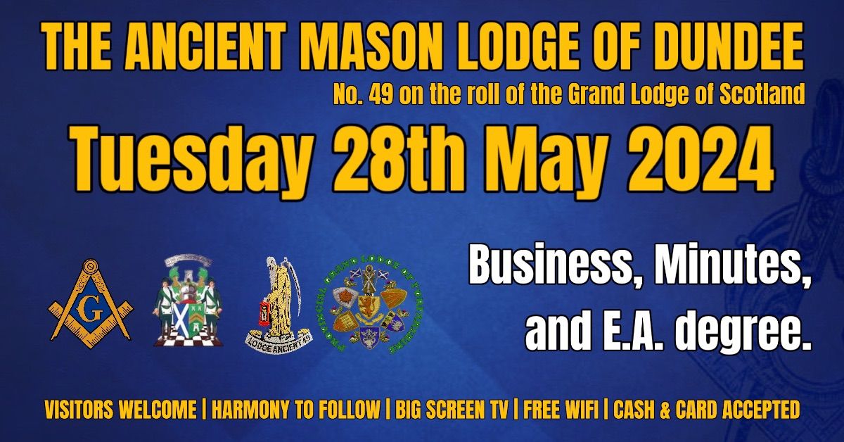 Business, Minutes & E.A Degree with GMM Bro Dr Joseph Morrow in attendance.