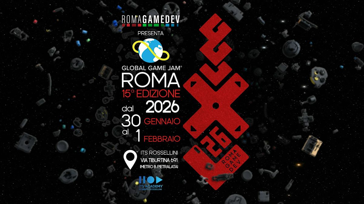 Global Game Jam Roma 2026, ITS Rossellini, Roma, 30 January to 1 February