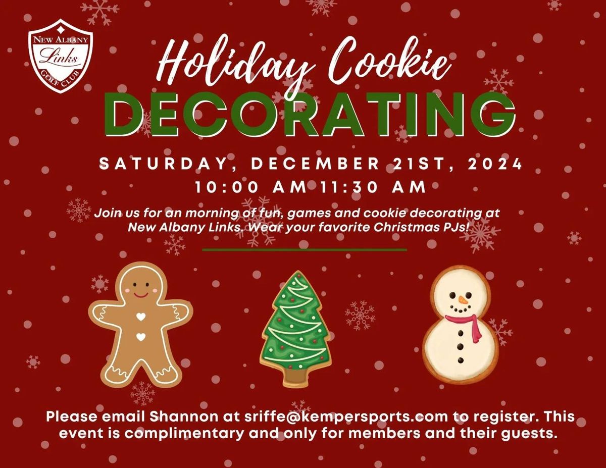 Holiday Cookie Decorating - Family Event - Member and Member Guest Only