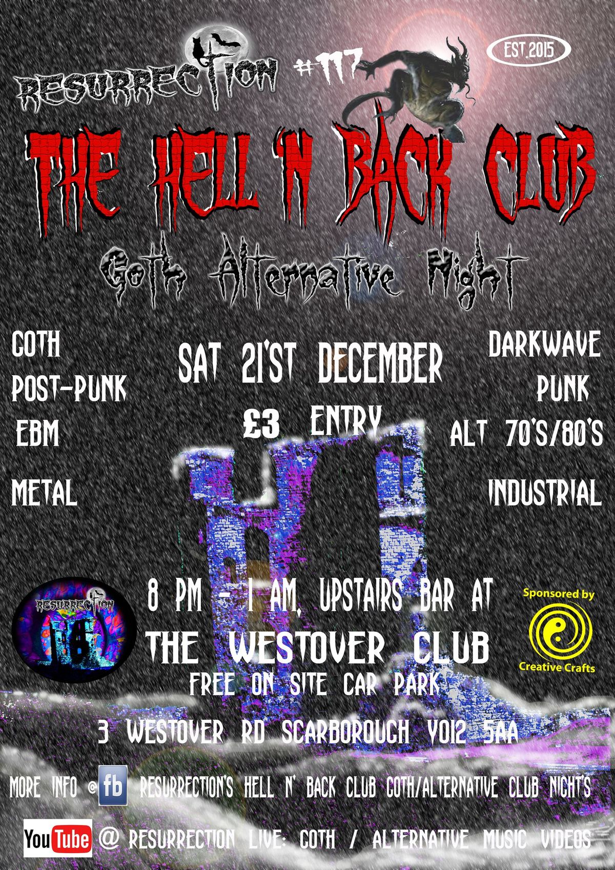 The Hell 'N Back Club, Goth\/Alternative, Christmas Club Night: Resurrection # 117