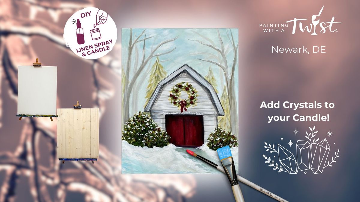 Paint & Sip - Wine Wednesday: Holiday Barn $5 Off