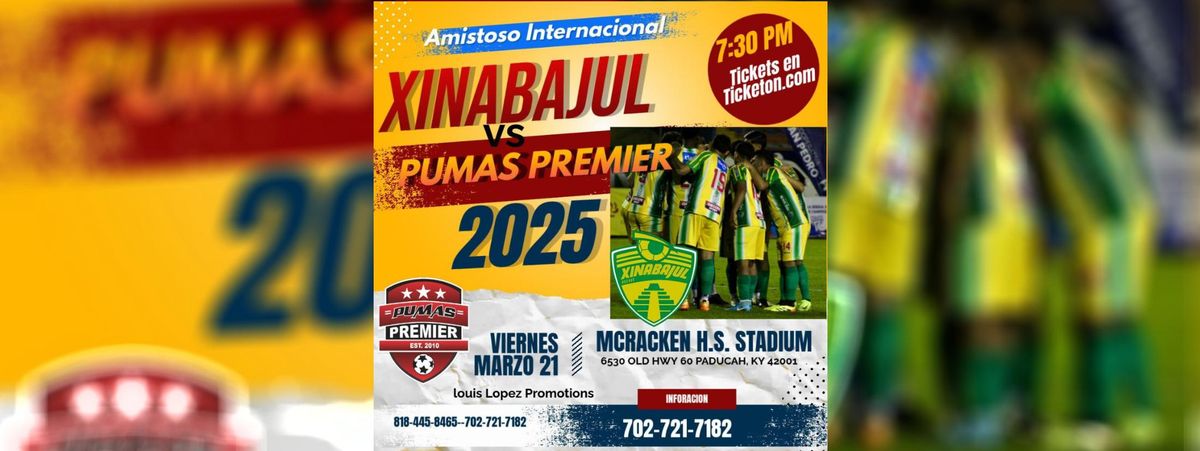 XINABAJUL VS PUMAS PREMIER EN PADUCAH