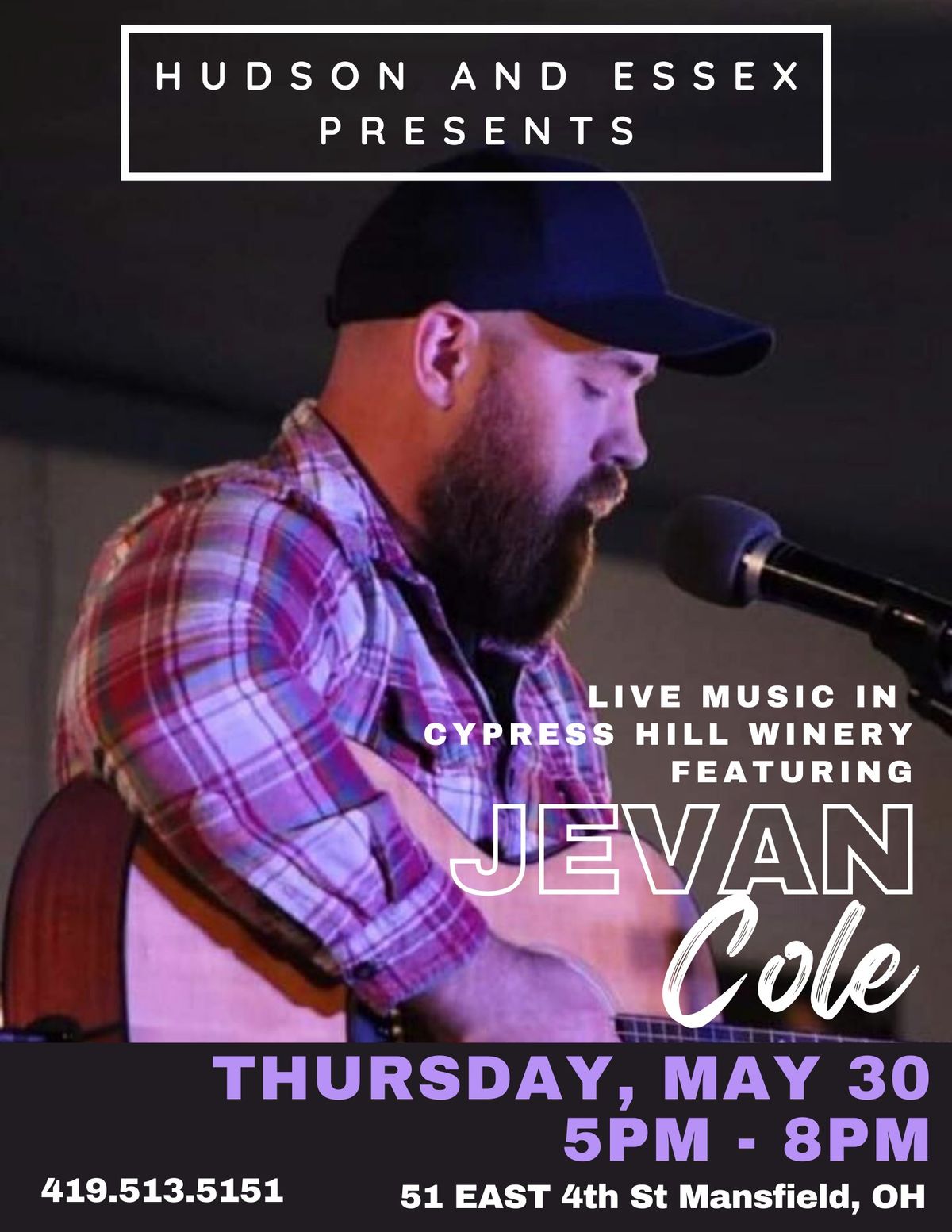 Jevan Cole Live in Cypress Hill Winery