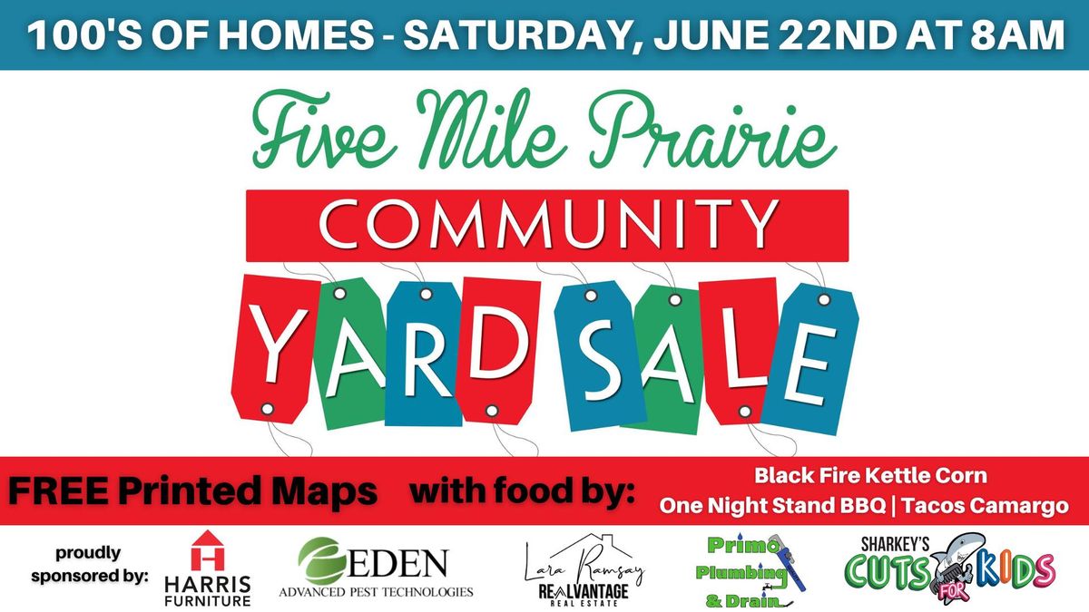 7th Annual Five Mile Community Yard Sale
