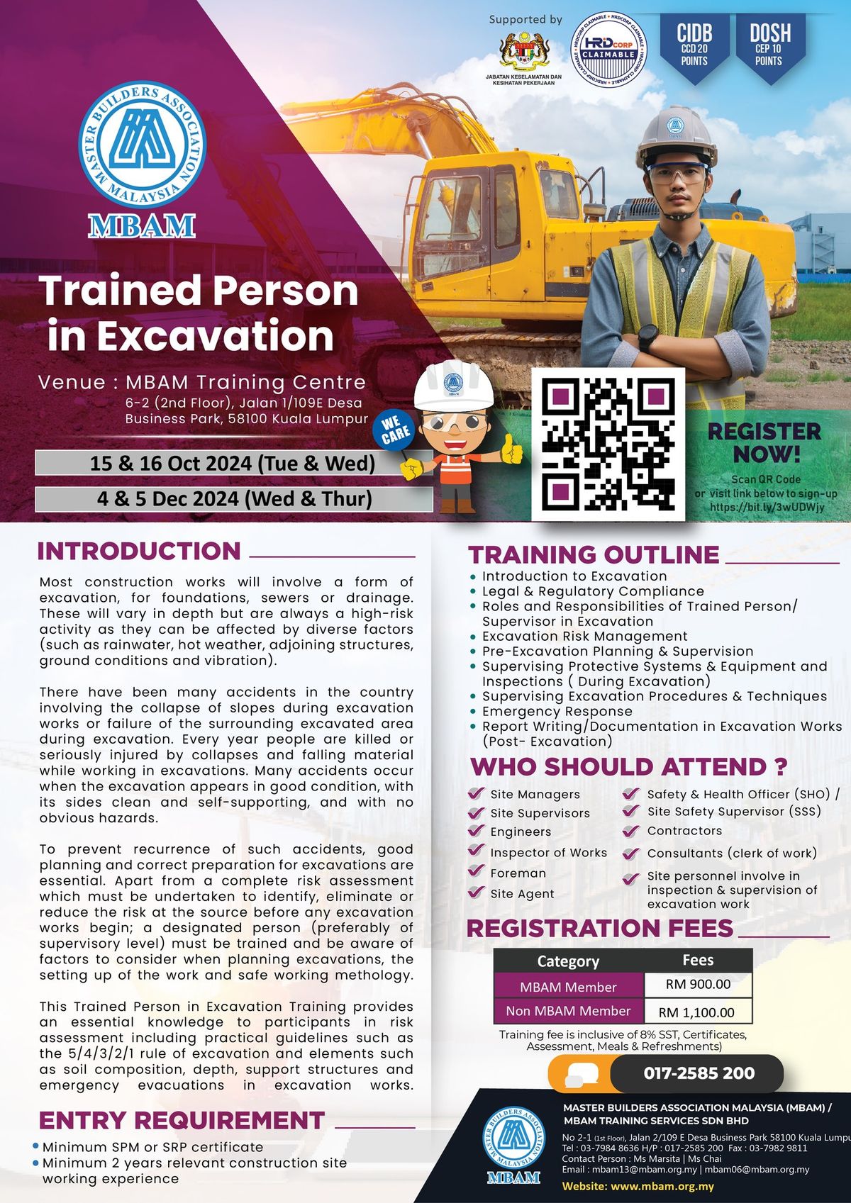 MBAM Trained Person in Excavation Training